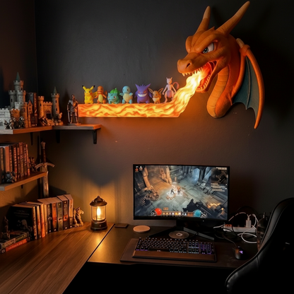 Charizard Fire Wall Shelf