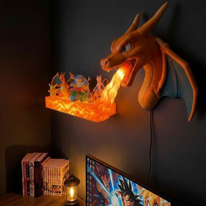 Charizard Fire Wall Shelf
